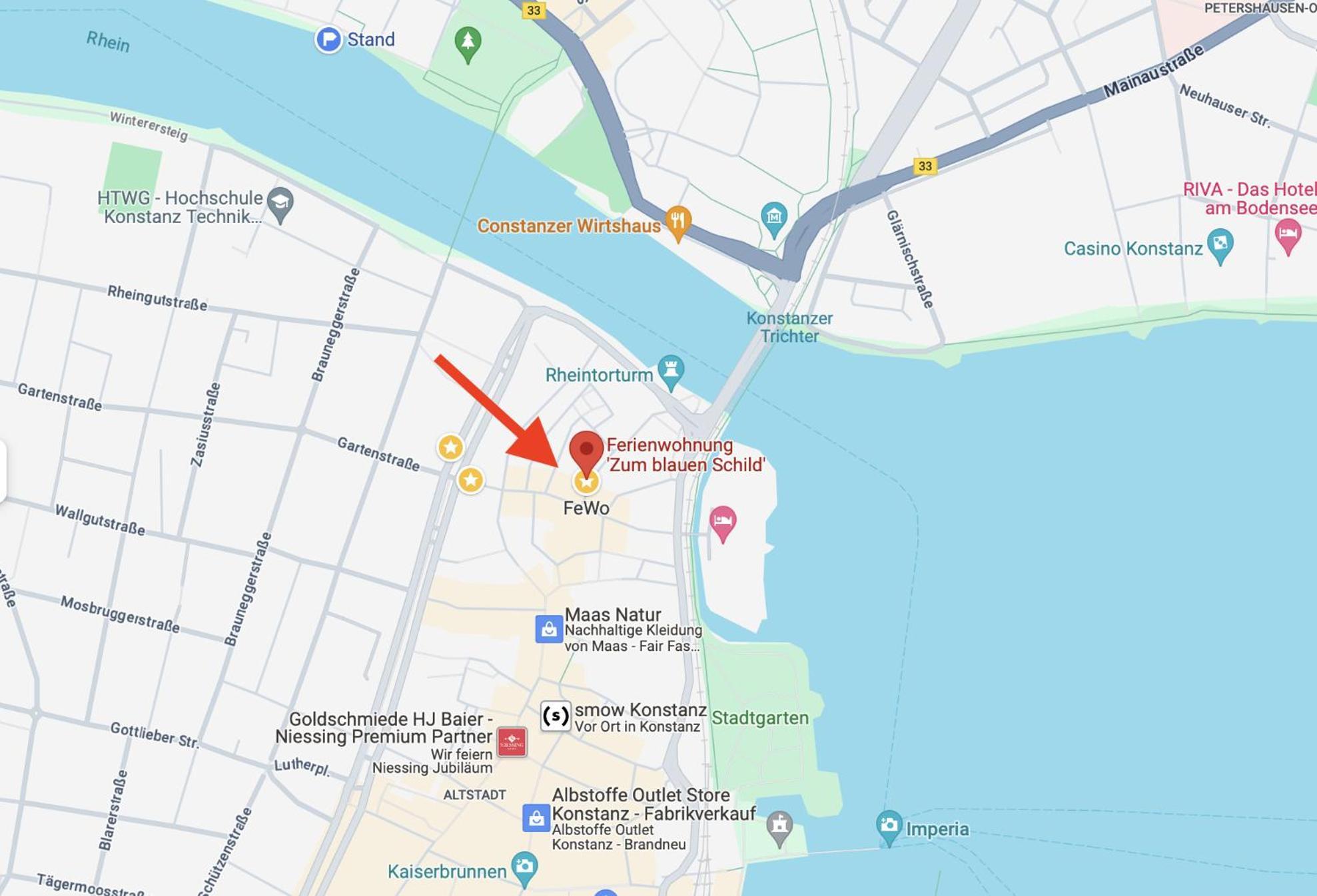 Zentrale Wohlfuehloase Inkl Parkplatz - Zum Blauen Schild Apartment Konstanz Ngoại thất bức ảnh